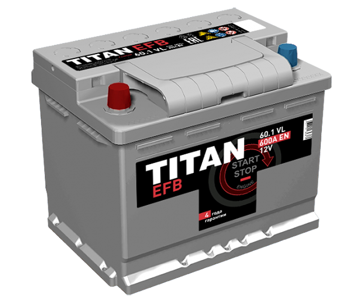 Аккумулятор автомобильный ру. Аккумулятор Titan EFB 6ст-60.0 VL. Аккумулятор Titan EFB 6ст-75.0 VL. АКБ Титан EFB 6. Аккумулятор Titan EFB 6ст-75.1 VL.
